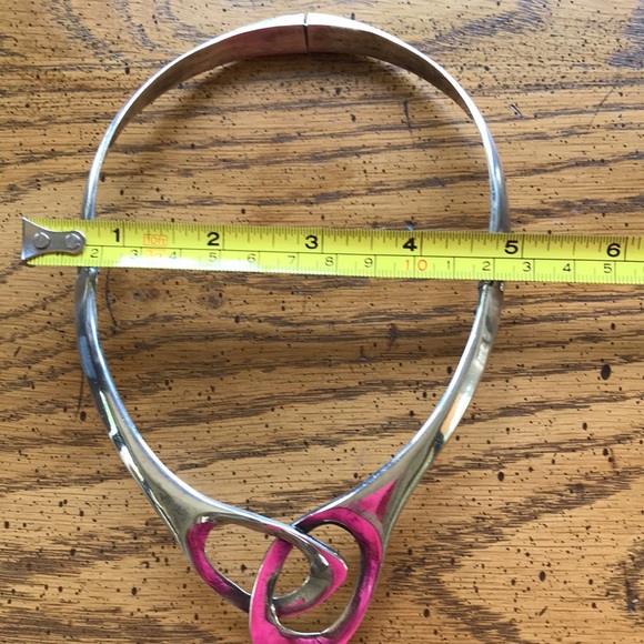 - Taxco Sterling Silver Interlocking Collar Necklace Just REDUCED❗️❗️❗️❗️ - Picture 5 of 11